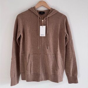 NWT Quince Mongolian Cashmere Full-Zip Hoodie Size XS